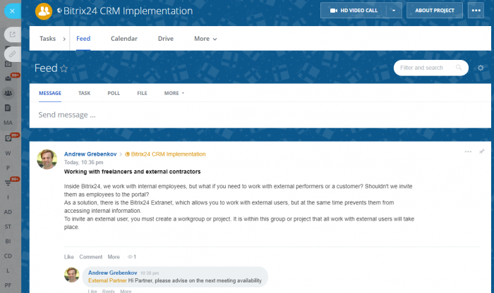 Working with freelancers and external contractors