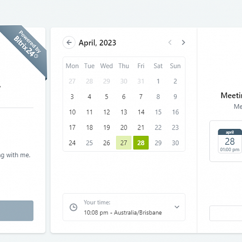 Open Slots in Bitrix24 - no need to use other booking systems